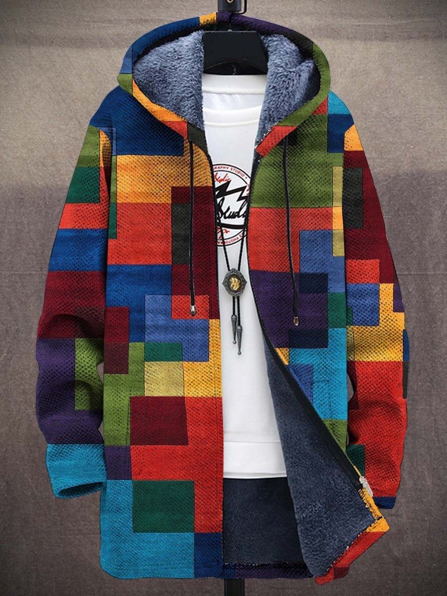 Milan – Chaleco retro con bloques de color para hombre