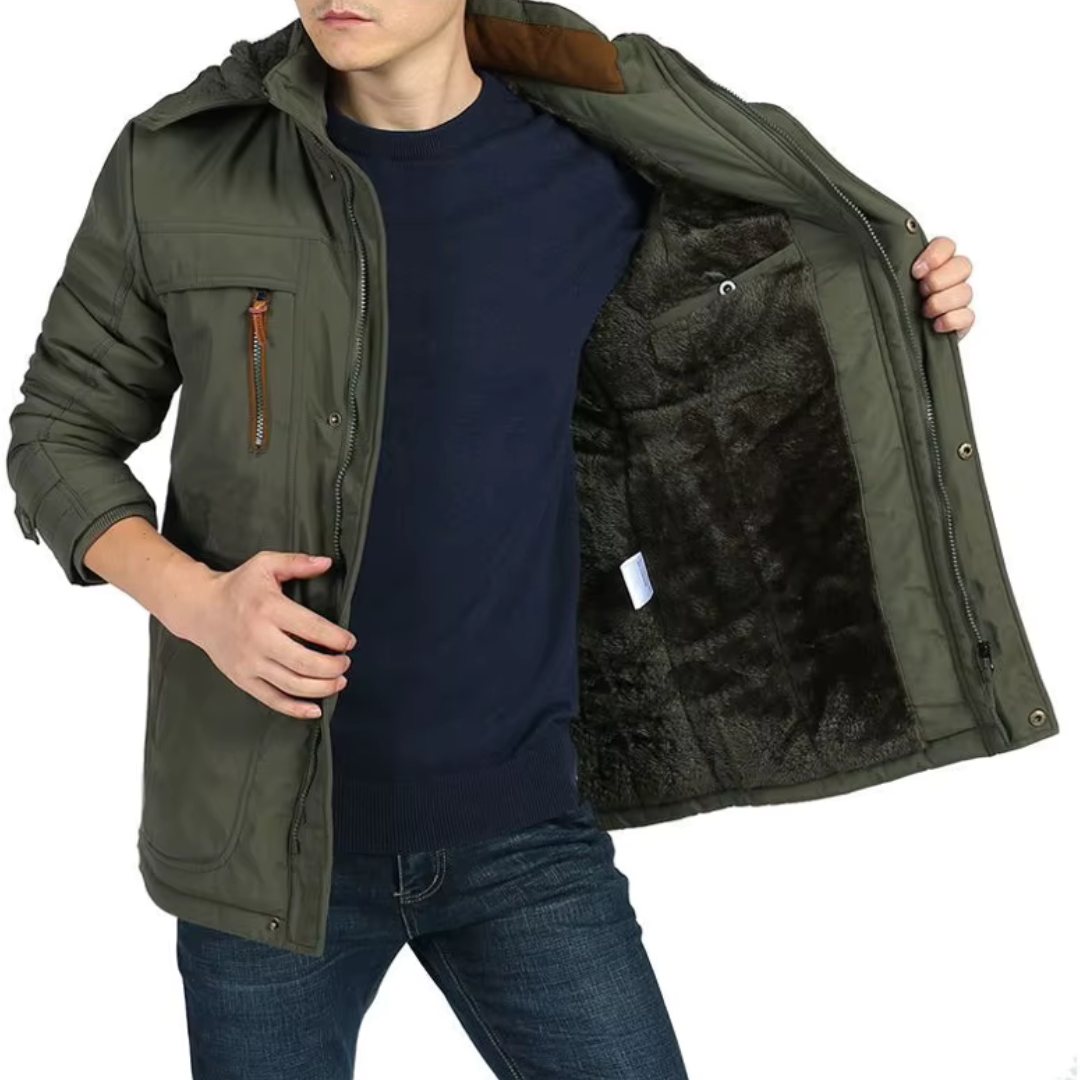 Elegante abrigo de invierno