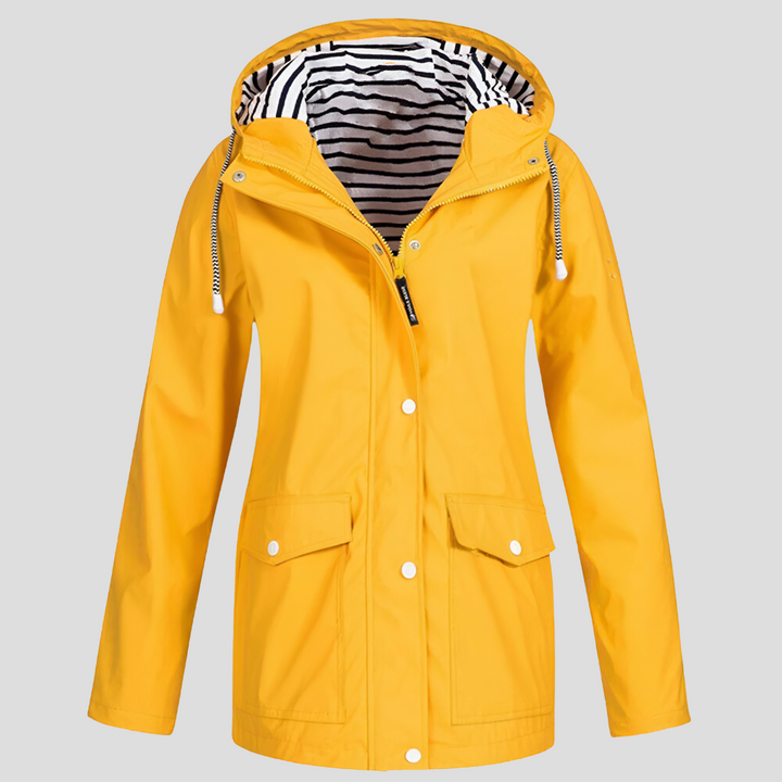 Chaqueta con capucha resistente al agua y al viento para mujeres