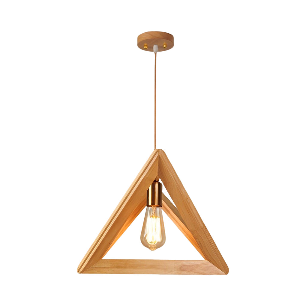 LumiNord | Lámpara Colgante Escandinava con Marco de Madera