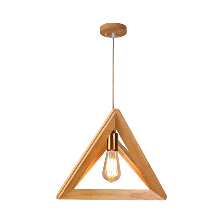 LumiNord | Lámpara Colgante Escandinava con Marco de Madera