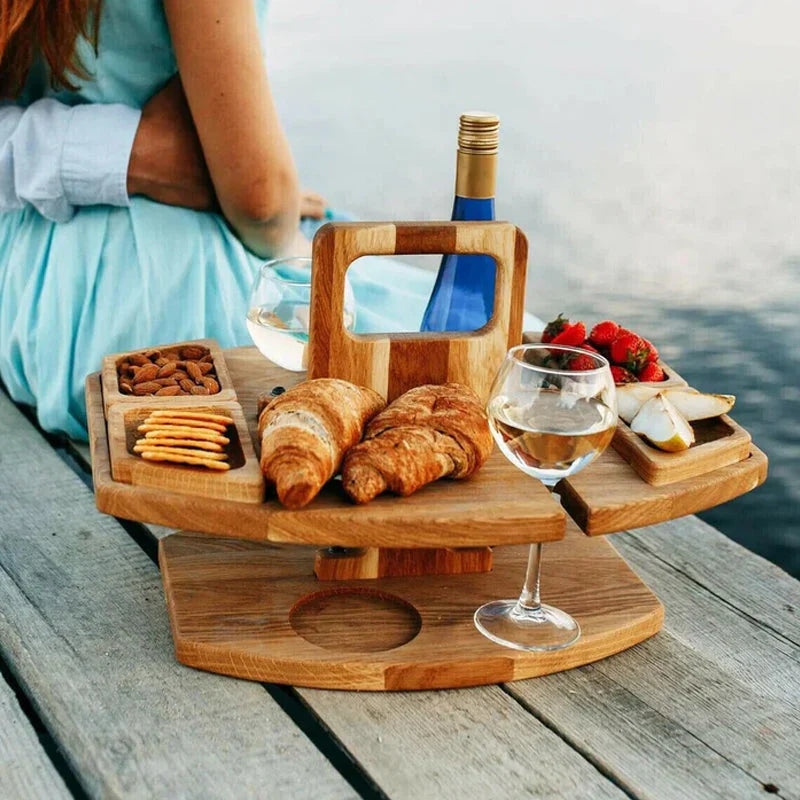 Mesa de picnic de madera portátil