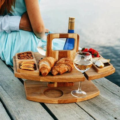Mesa de picnic de madera portátil