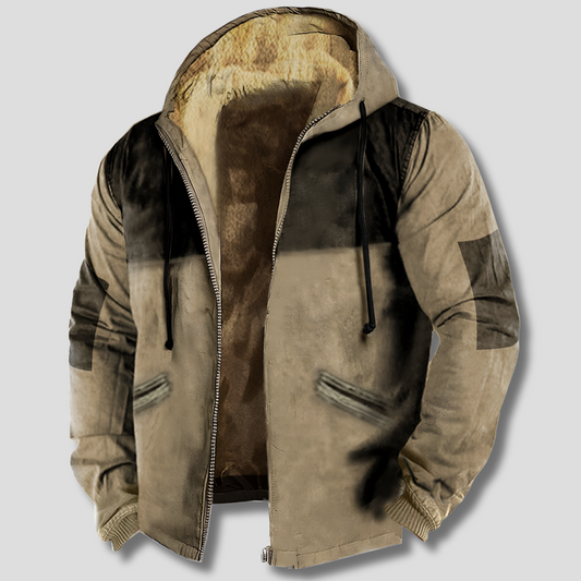 Chaqueta con capucha para hombre
