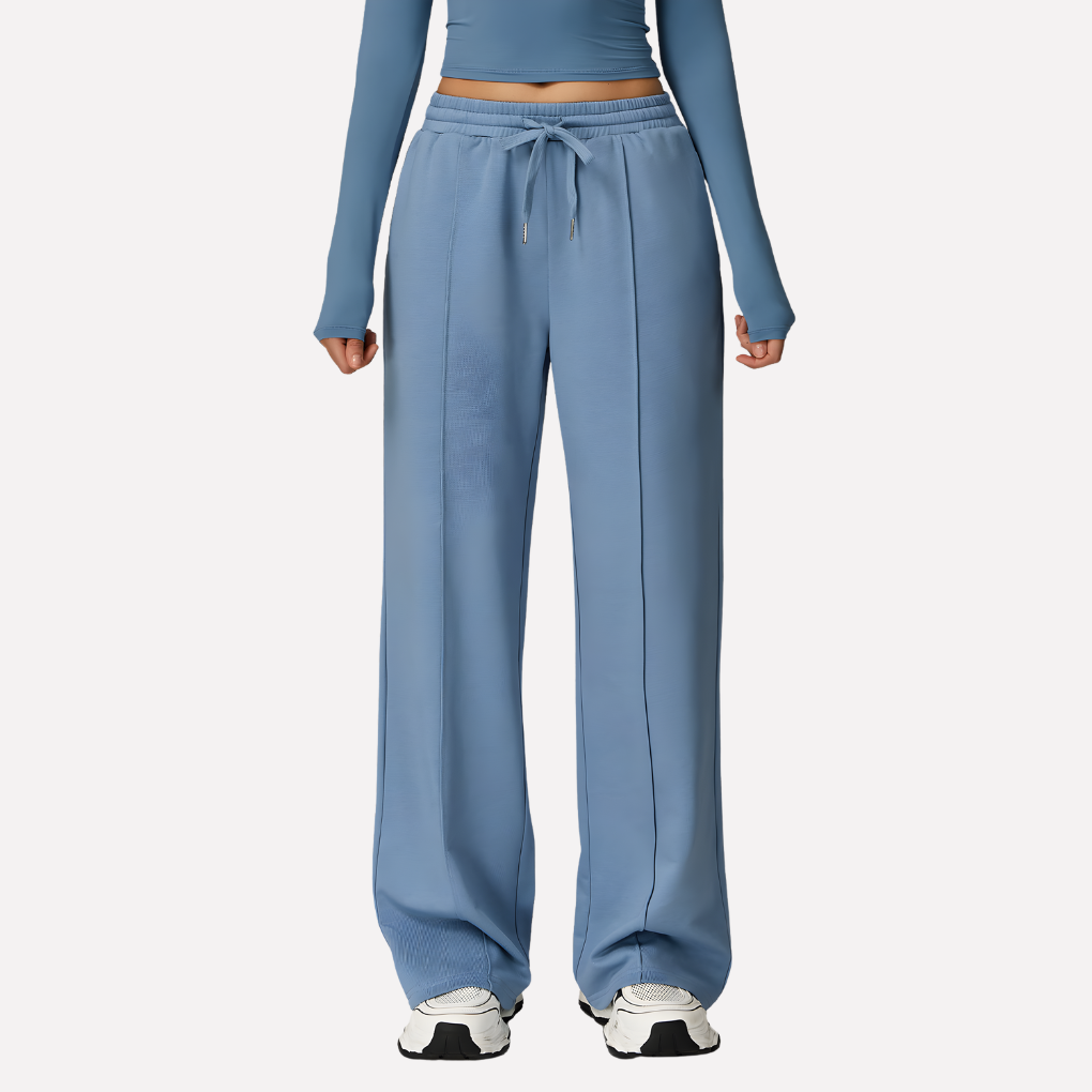 Pantalones de Sudadera de Pierna Ancha para Mujeres