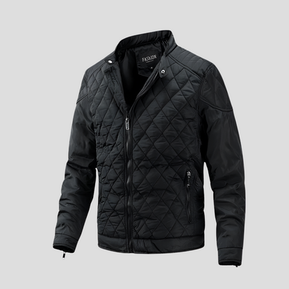 Elegante chaqueta acolchada de transición para hombre