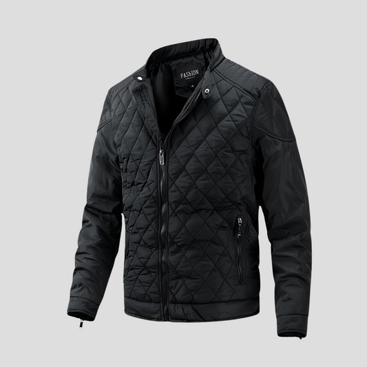 Elegante chaqueta acolchada de transición para hombre
