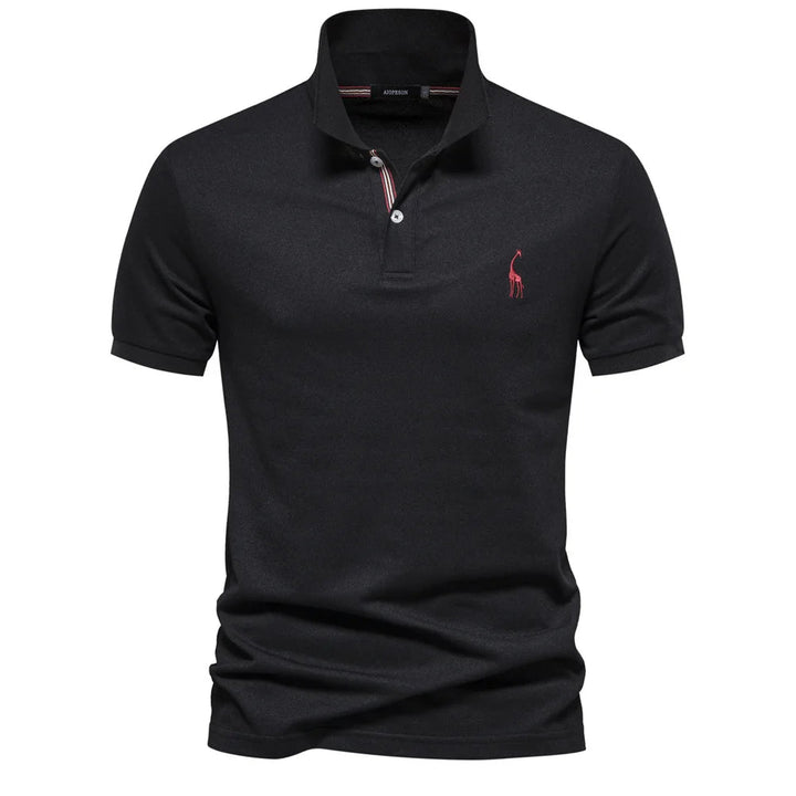 Polo clásico para hombre con bordado: estilo atemporal con detalles refinados