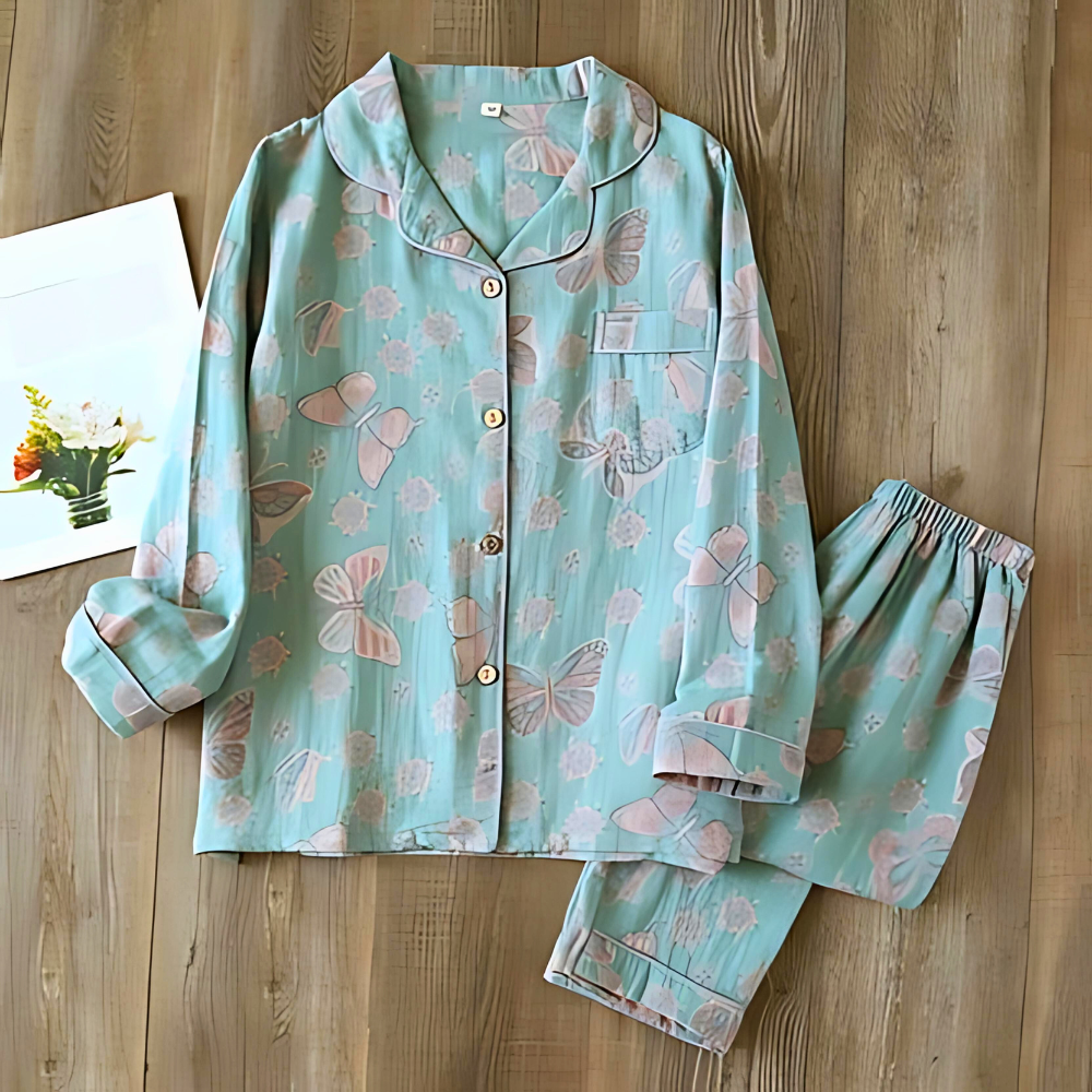 Conjunto de dos piezas de ropa de estar en casa de algodónsas