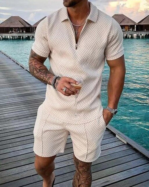 Conjunto de Polo y Pantalones Cortos para Hombre: Estilo y Comodidad para el Verano