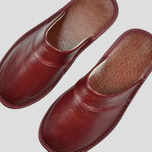 Zapatillas de cuero para hombre