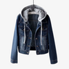 Chaqueta de Denim Recortada Estilosa para Mujeres