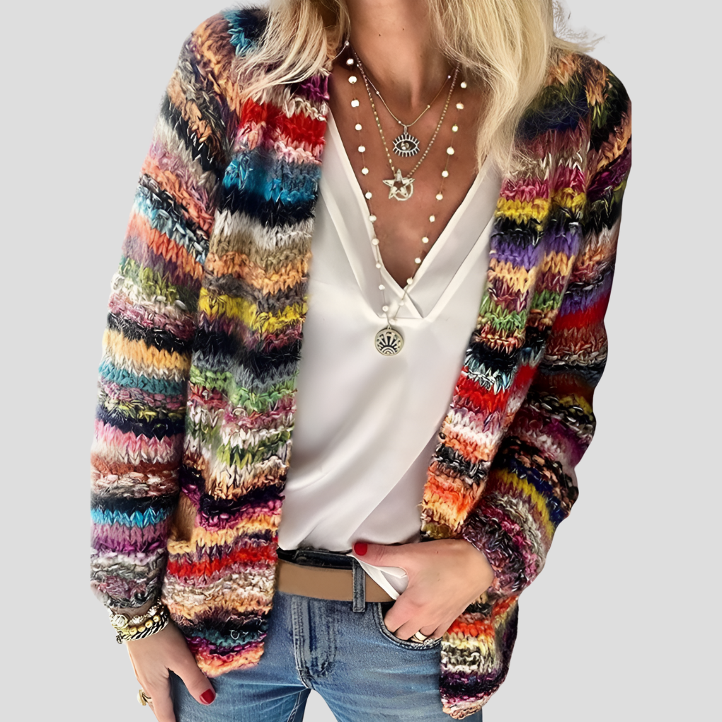 Cardigan de Lana Colorido