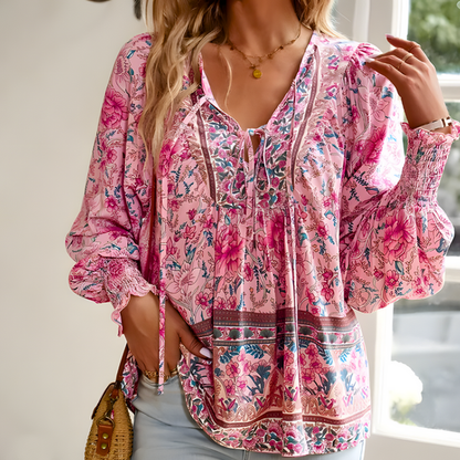 Blusa floral de mujer