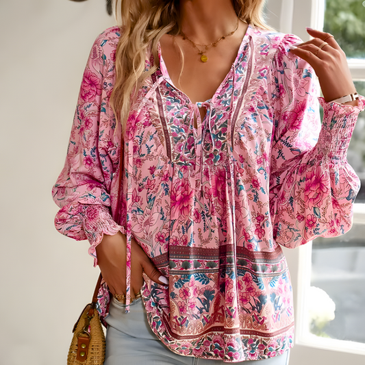 Blusa floral de mujer