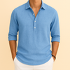 Camisa informal de manga larga holgada para hombre