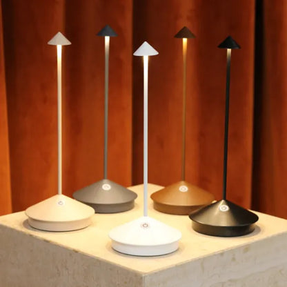 Lámpara de mesa LED inalámbrica, moderna y delgada