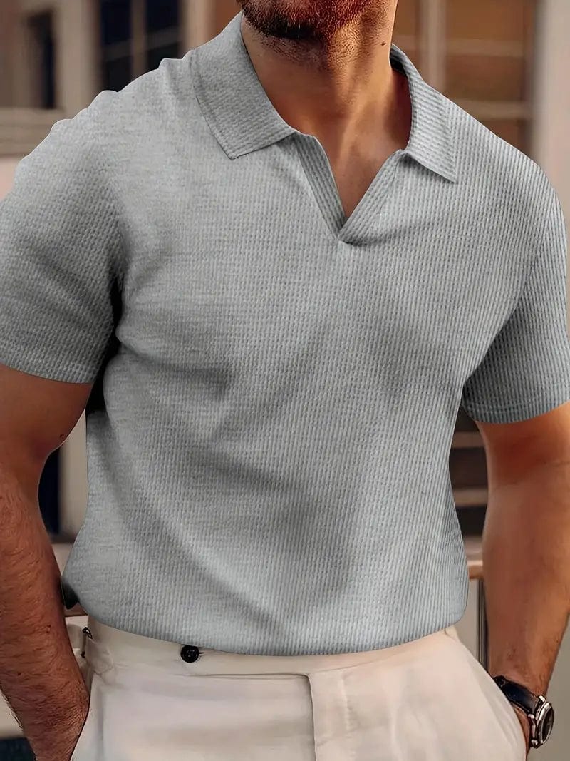 Polo casual para hombre sin botones
