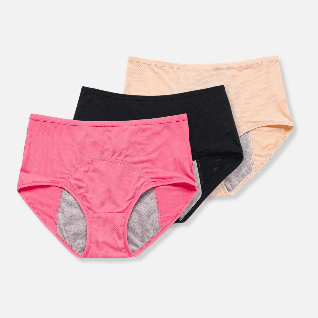 Ropa interior menstrual a prueba de fugas (paquete de 3)