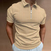 Polo de caballero Muscle Fit con cremallera