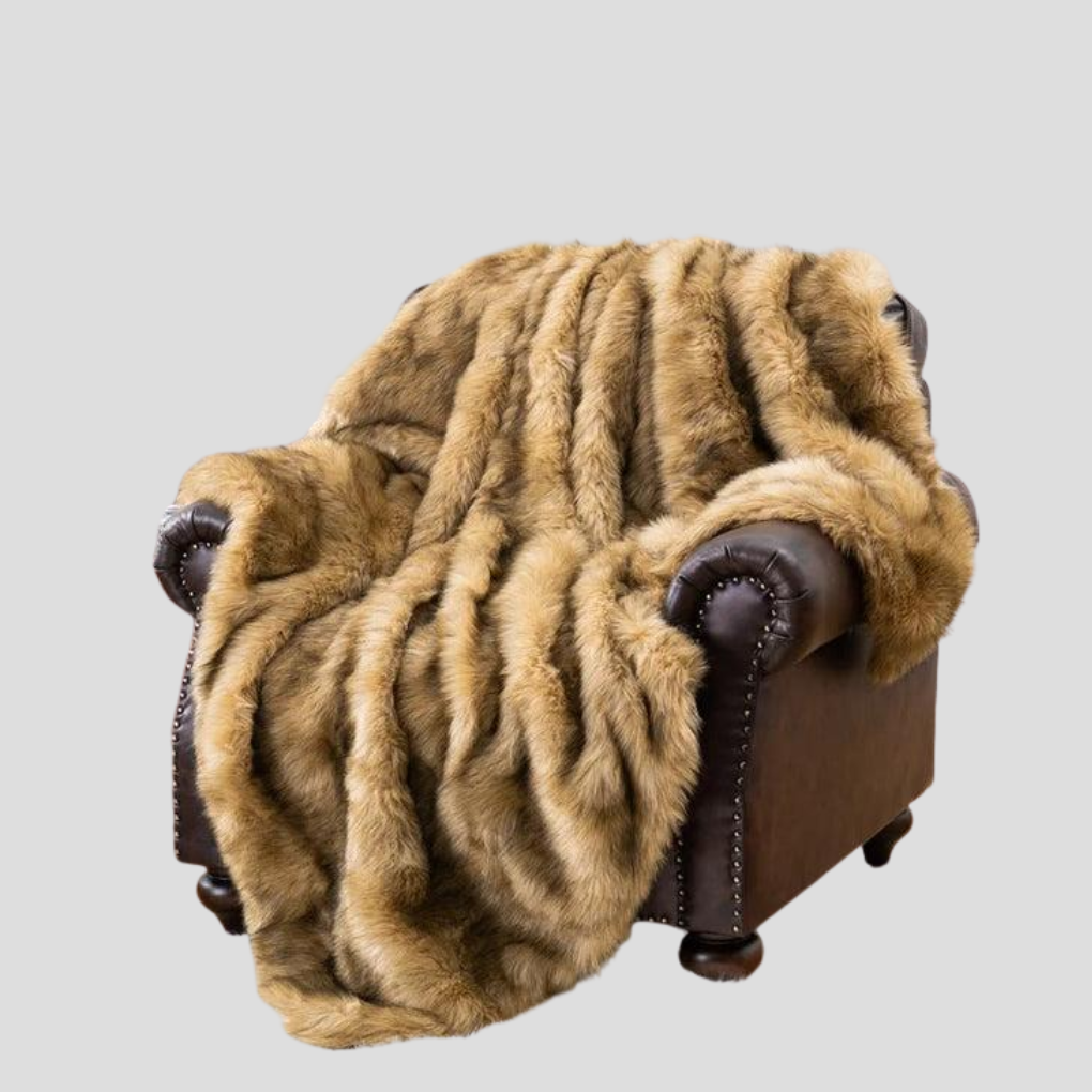 Manta de piel sintética de lujo