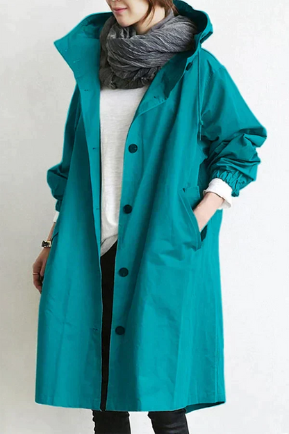 Abrigo impermeable Maris de largo medio y gran tamaño