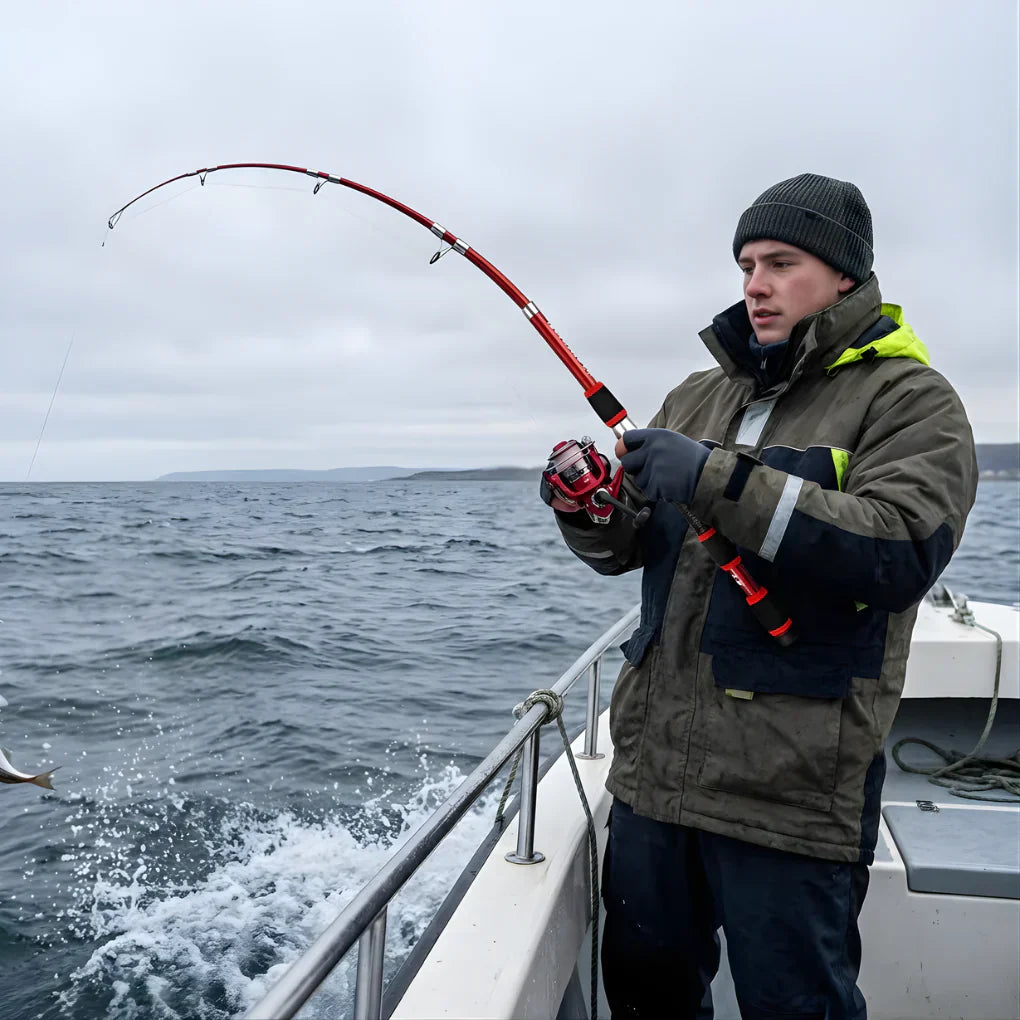 Combo de Caña y Carrete para Pesca en Hielo