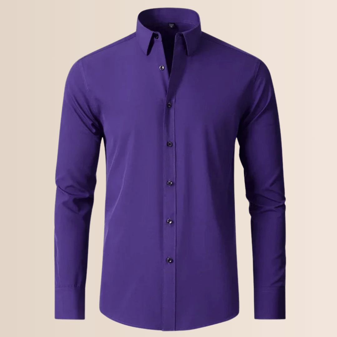 Camisa de vestir elástica para hombre