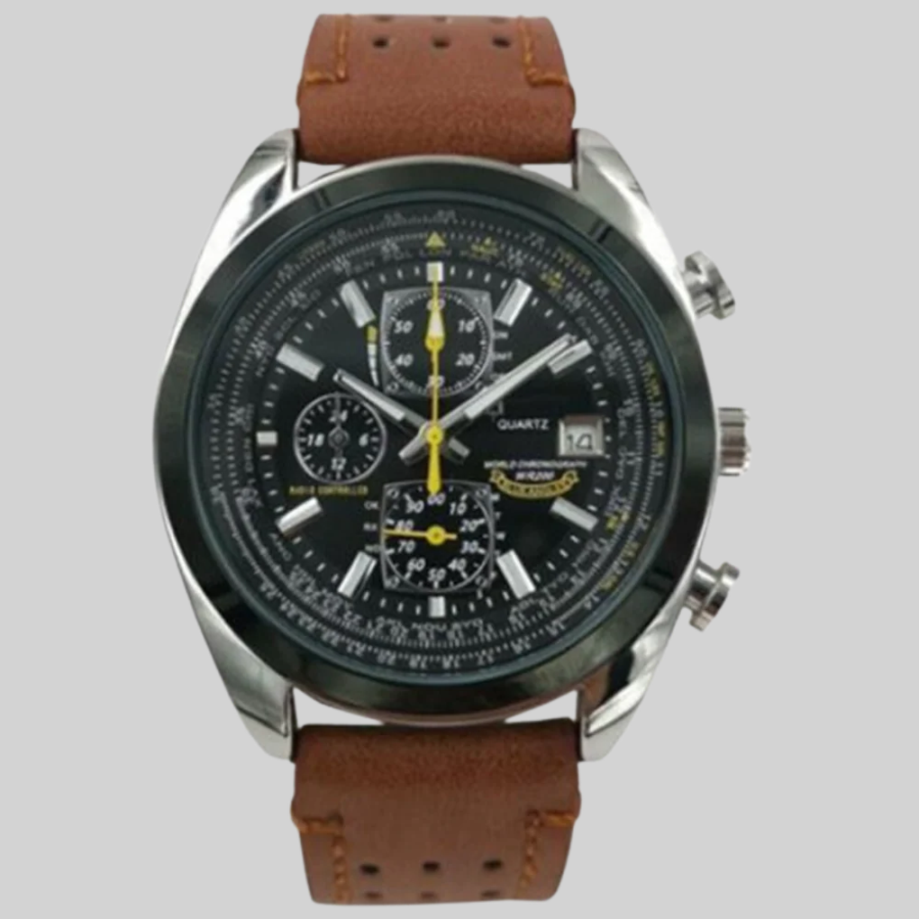 Reloj de Cuarzo para Hombres – Estilo Sutil con Diseño Resistente al Agua