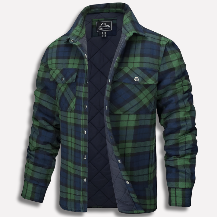 Camisa de Lumberjack de Flanela a Cuadros de Algodón