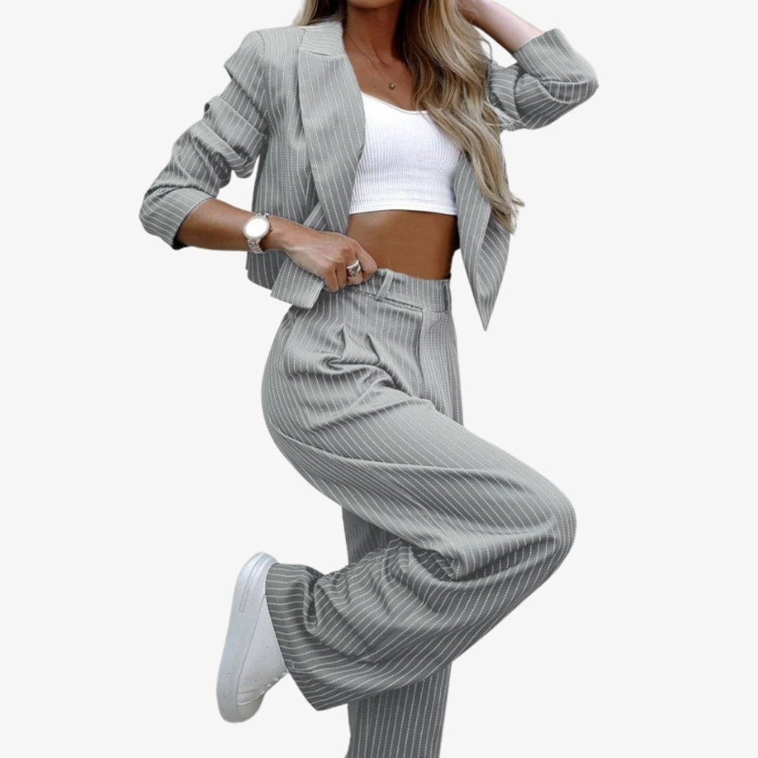 Elegante conjunto de dos piezas para mujer: estilo desenfadado y comodidad