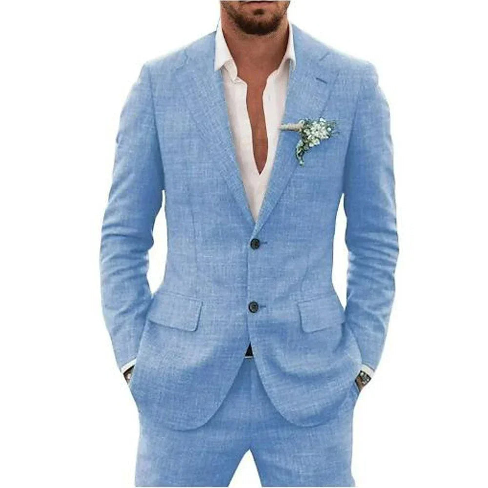 Traje de lino para hombre
