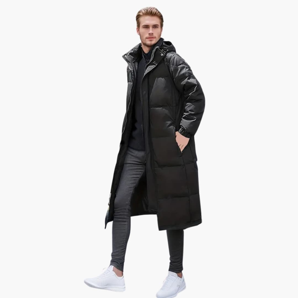 Chaqueta Padded para Hombres para Invierno con Cremallera Completa