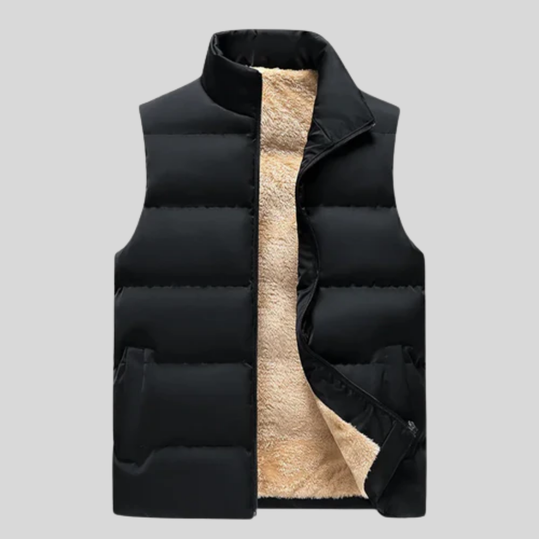 Chaleco de Invierno Mezcla Parecida a Lana para Hombre