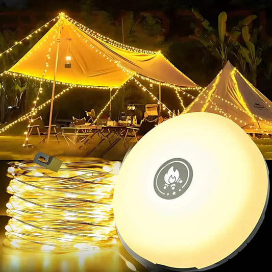 Luz de Camping Portátil 4 en 1 – Iluminación Versátil en Cualquier Lugar