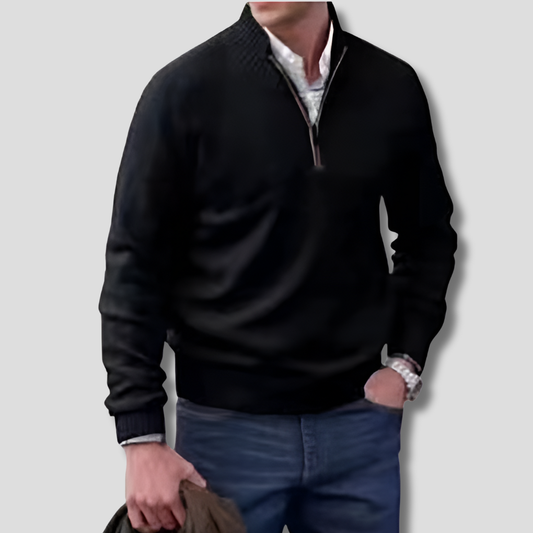 Suéter de media cremallera para hombre