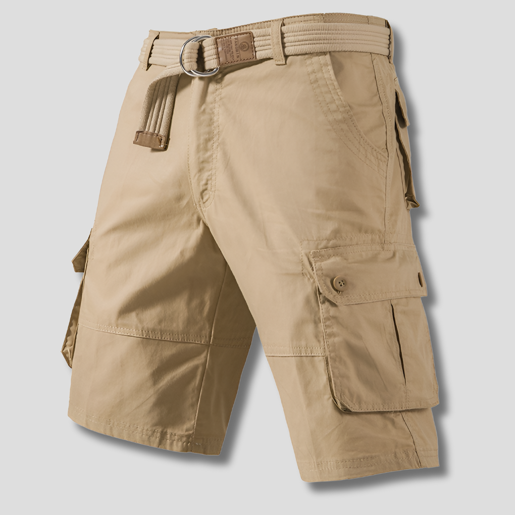 Pantalones cortos cargo multibolsillos para hombre