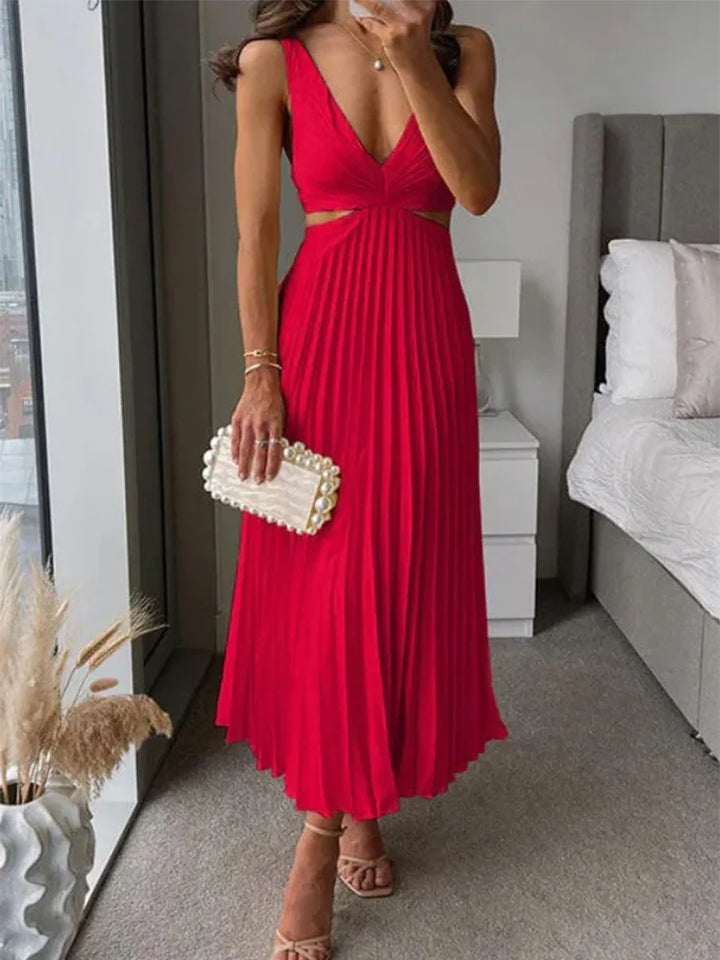 Elegante vestido sin mangas