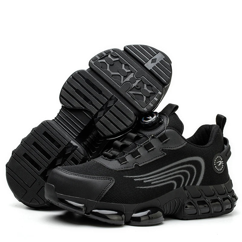 Zapatos de trabajo con cordones para hombre, diseñados para ofrecer equilibrio