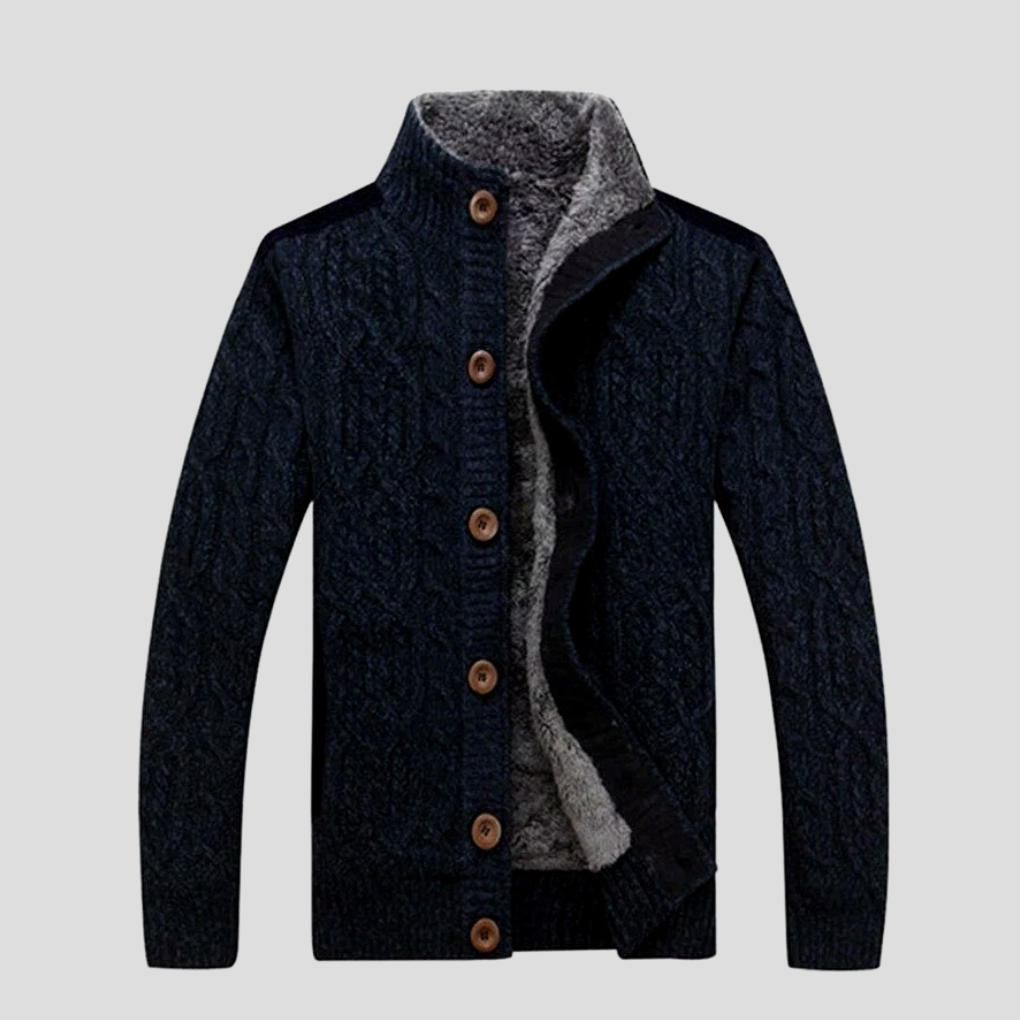 Chaqueta de punto cálida para hombre