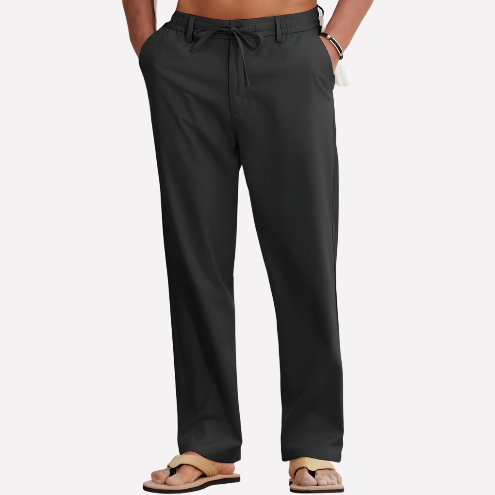 Pantalones de Algodón y Lino para Hombre