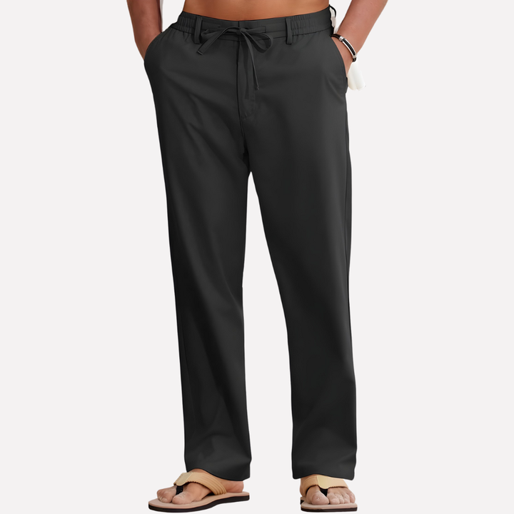 Pantalones de Algodón y Lino para Hombre