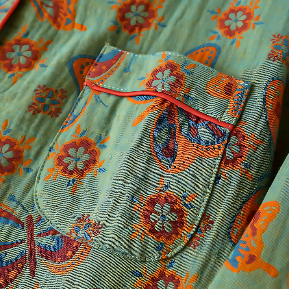 Conjunto de dos piezas de ropa de estar en casa de algodónsas