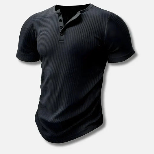 Camiseta Slim-Fit Henley para hombre