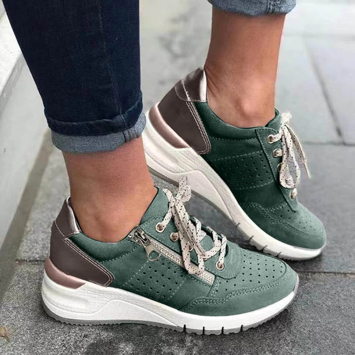 Zapatillas de suela gruesa de última tendencia para mujer