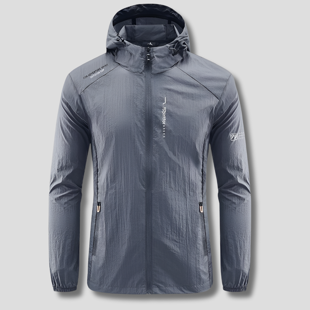Chaqueta de verano con capucha ultraligera a prueba de viento y sol para hombres