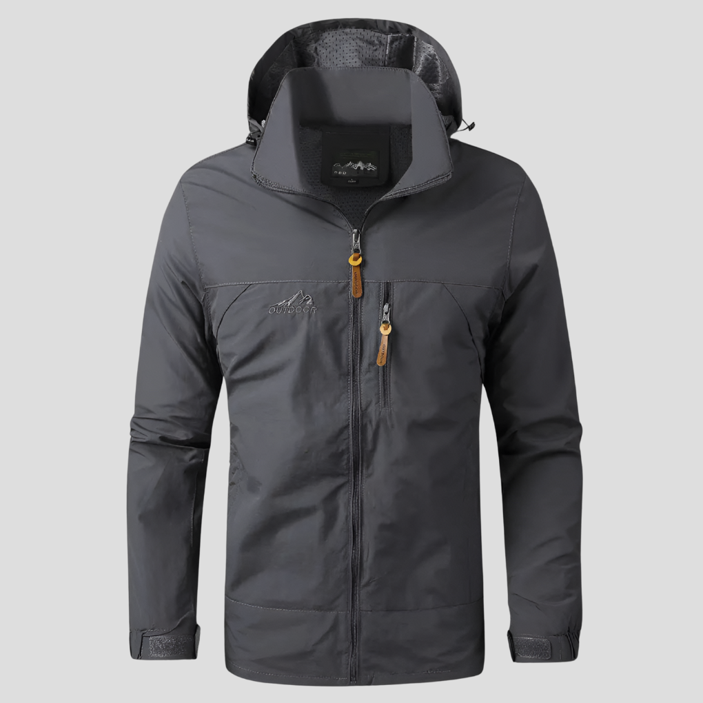 Chaqueta Exterior Hombre Impermeable y Anti-viento