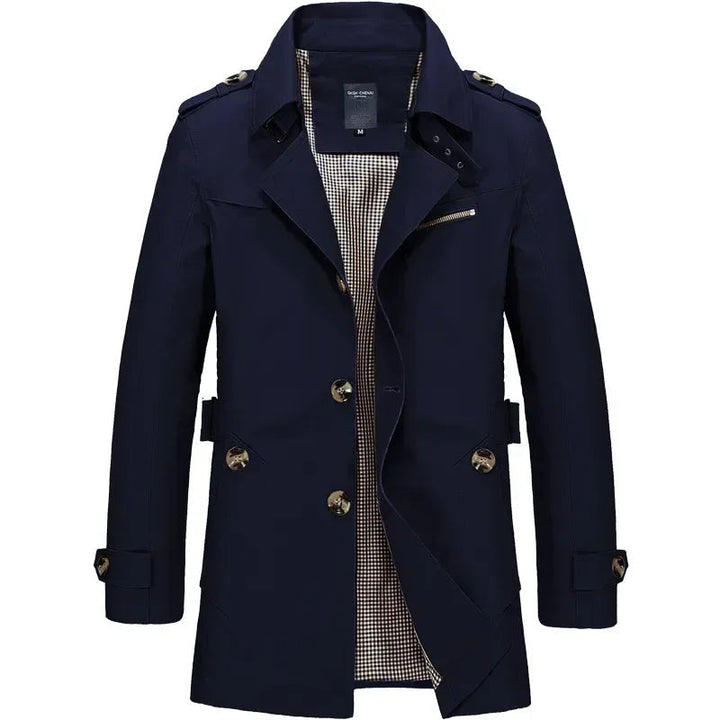 Chaqueta cortavientos clásica de negocios para hombre