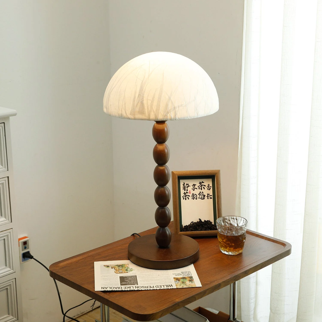Solenya – Lámpara de Mesa Minimalista con Luz Cálida