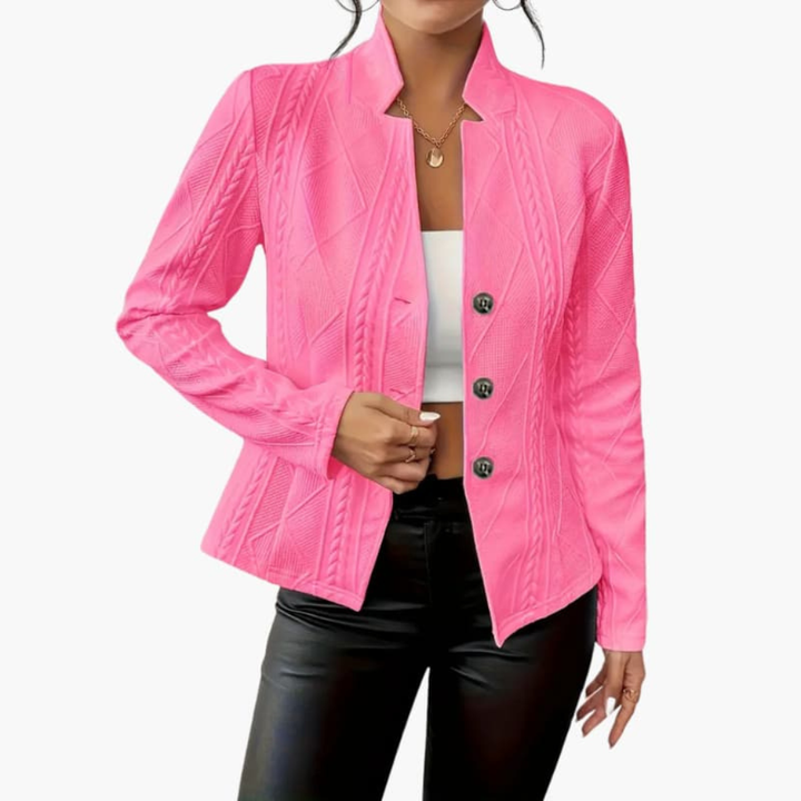 Blazer de mujer con solapa y cierre de botón